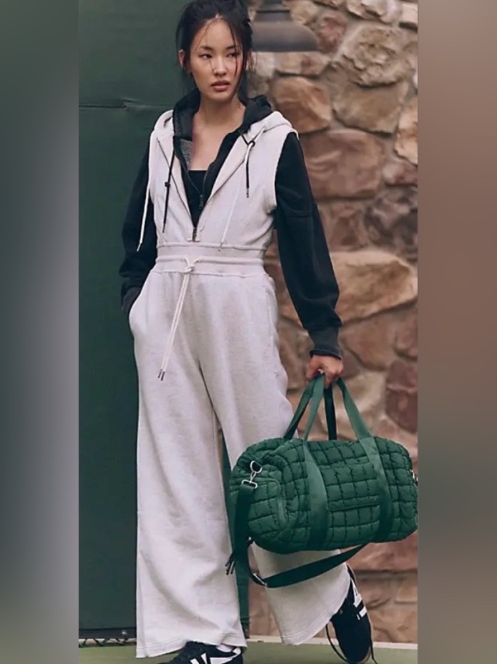 Free People Making It Jumpsuit in Heather Grey